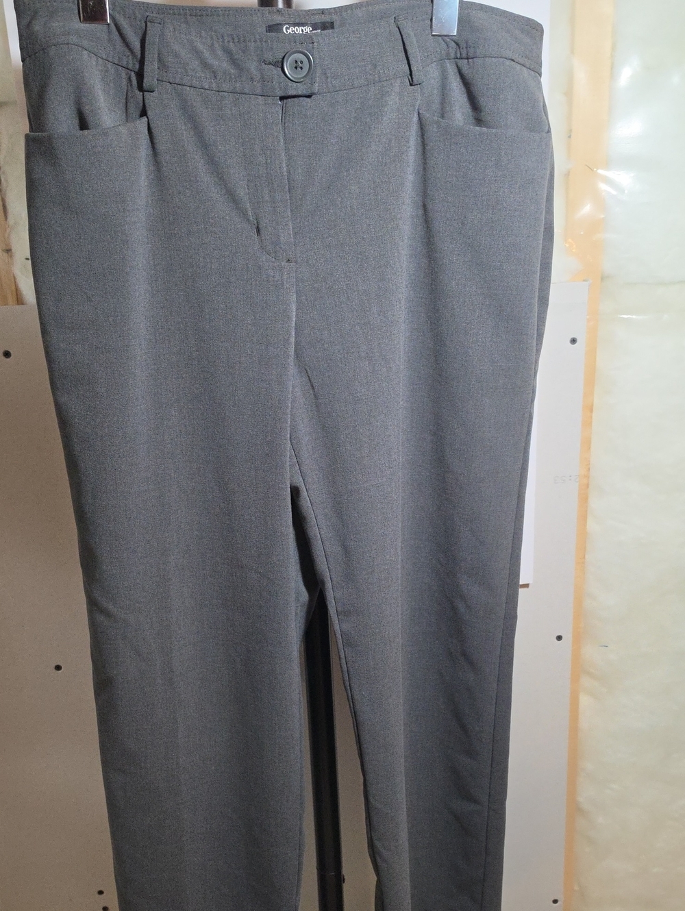 George Straight-Leg Dress Pants in Gray